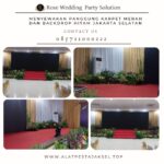 Menyewakan Panggung Karpet Merah dan Backdrop Hitam Jakarta Selatan