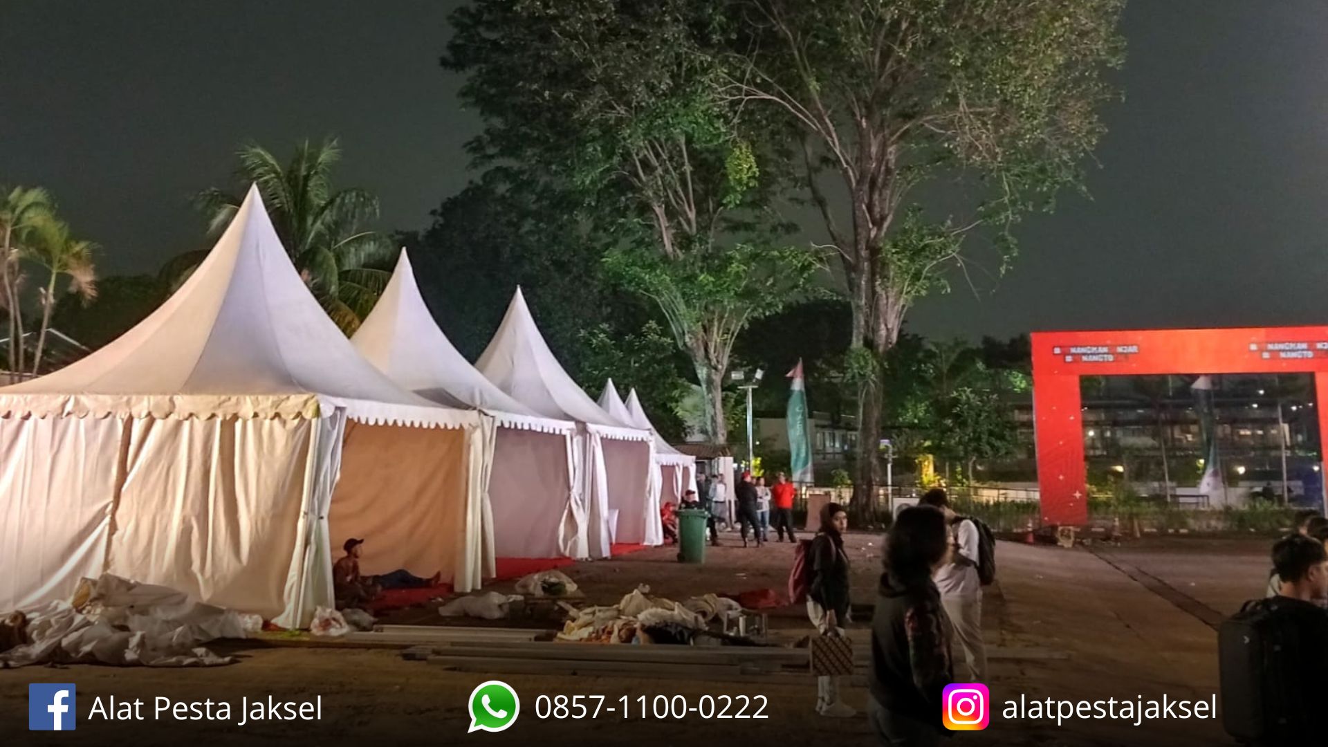 Sewa Tenda Sarnafil Kerucut Transparan Jakarta