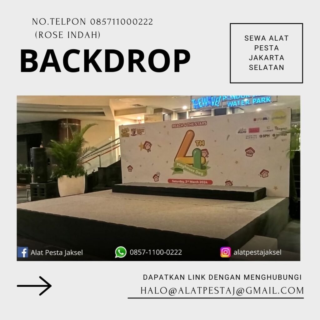 Sewa Panggung Dan Backdrop Harga terjangkau Murah Area Jakarta