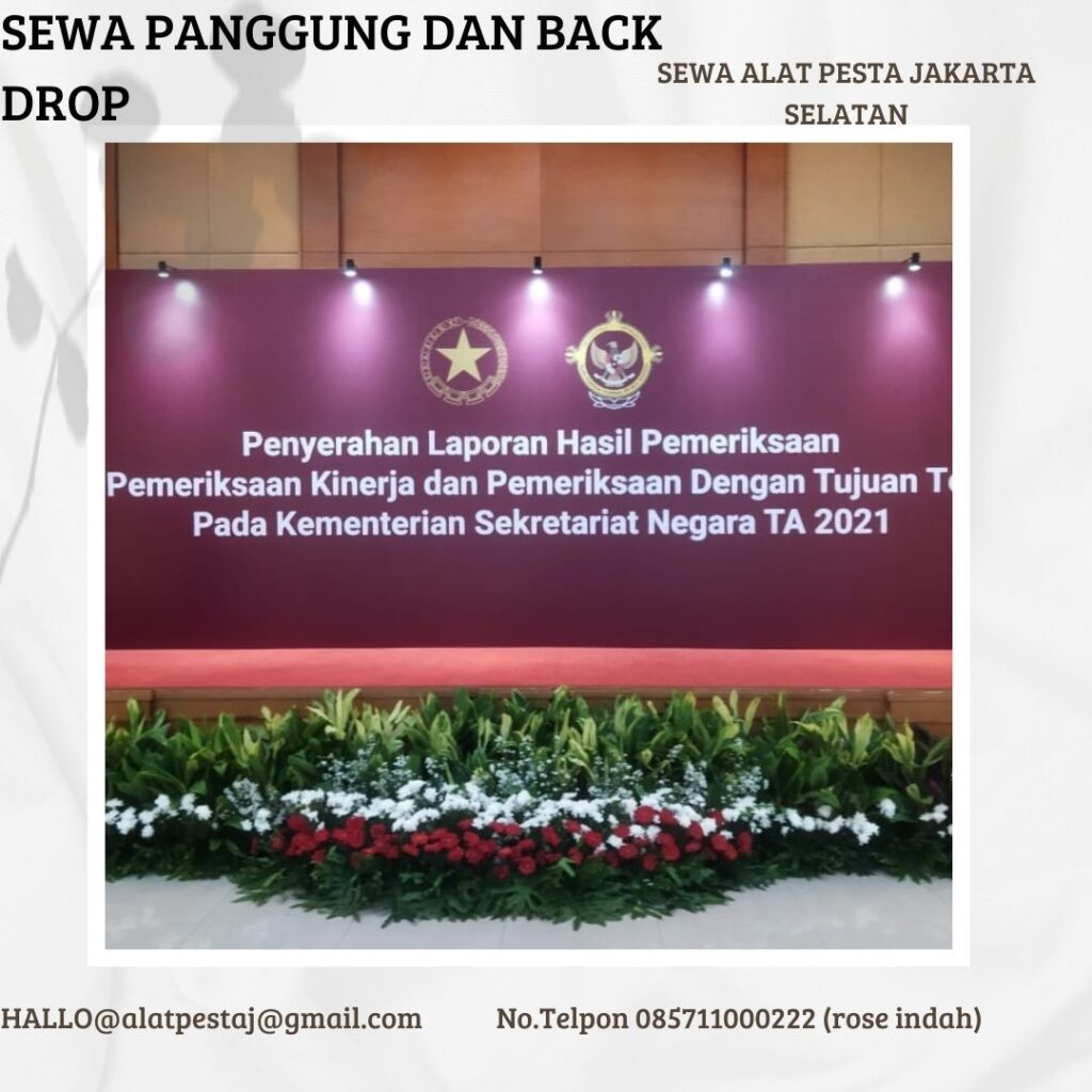 Sewa Panggung Dan Backdrop Harga terjangkau Murah Area Jakarta