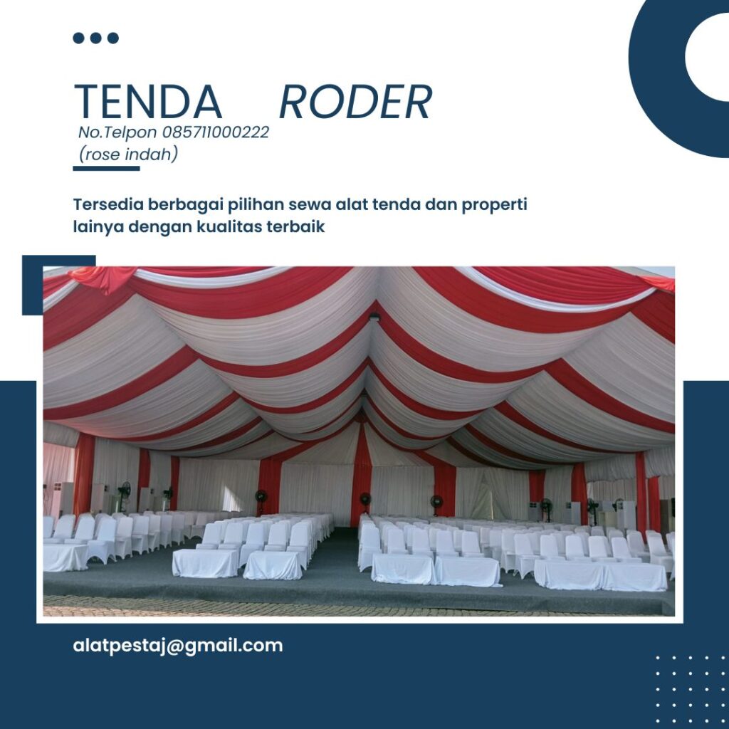 Pusat Sewa Paket Tenda Roder Harga Promo Tahun Baru Area Jakarta