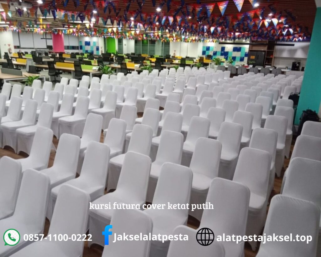 sewa kursi futura cover putih ketat harga spesial area jakarta