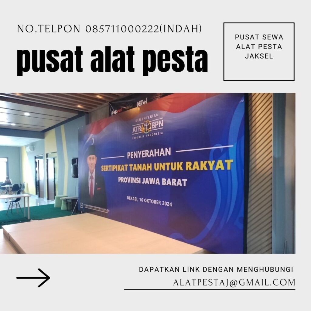 Jasa Sewa Backdrop Standar Dan Custom di Jaksel