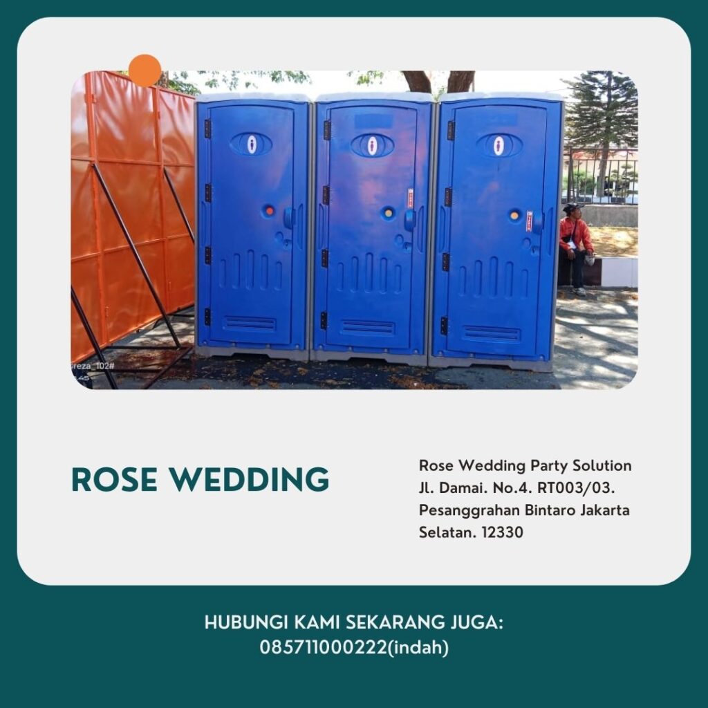 Sewa Toilet Bersih Dan Wangi Bahan Plastik HDPE Area Jakarta