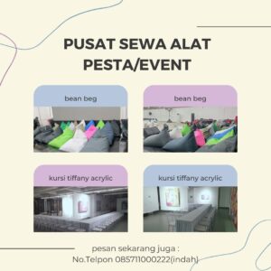 Sewa Kursi Acrylic Tiffany Dan Bantal Duduk Empuk Di Jakarta