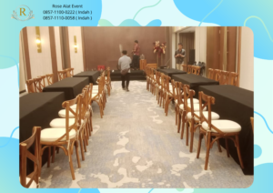 Spesialis Vendor Sewa Kursi VIP Kayu Type Cross back Tiffany Bekasi