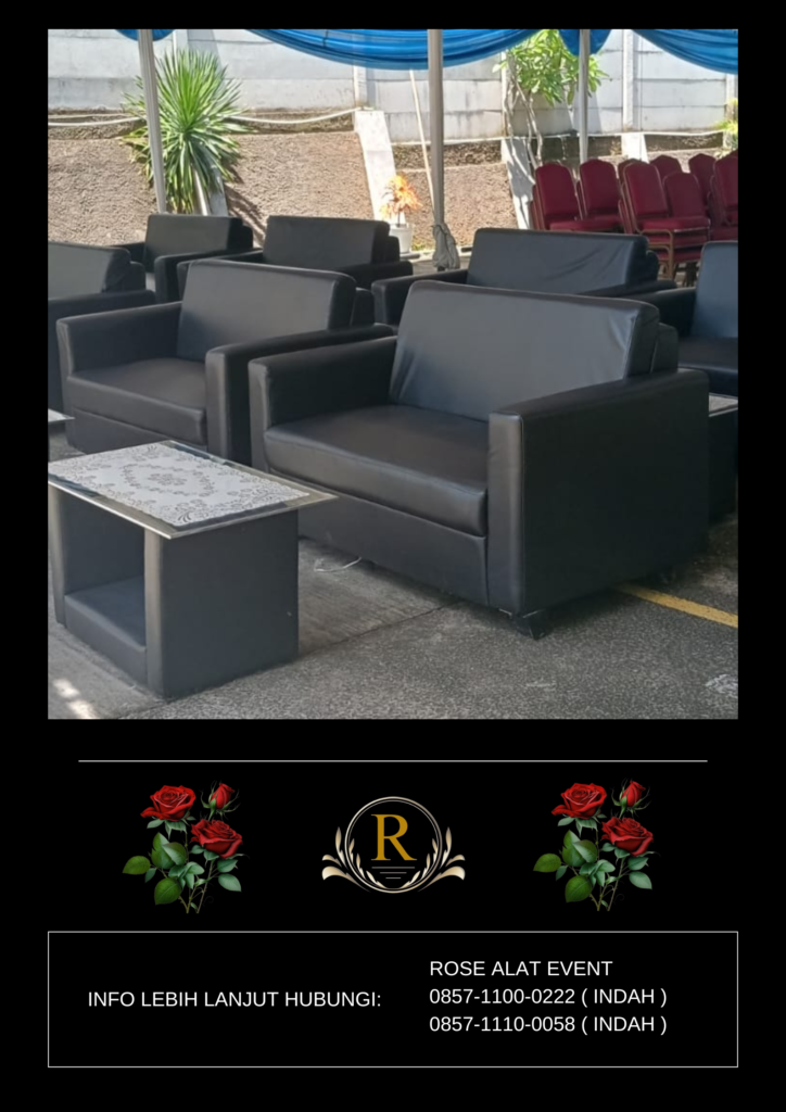 Sewa Sofa Hitam Single Dan Double Area Jakarta Selatan
