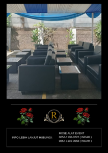 Sewa Sofa Hitam Single Dan Double Area Jakarta Selatan