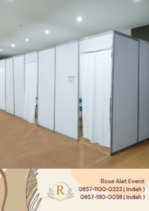 Jasa Sewa Ruang Partisi Putih Tirai Kian Jakarta