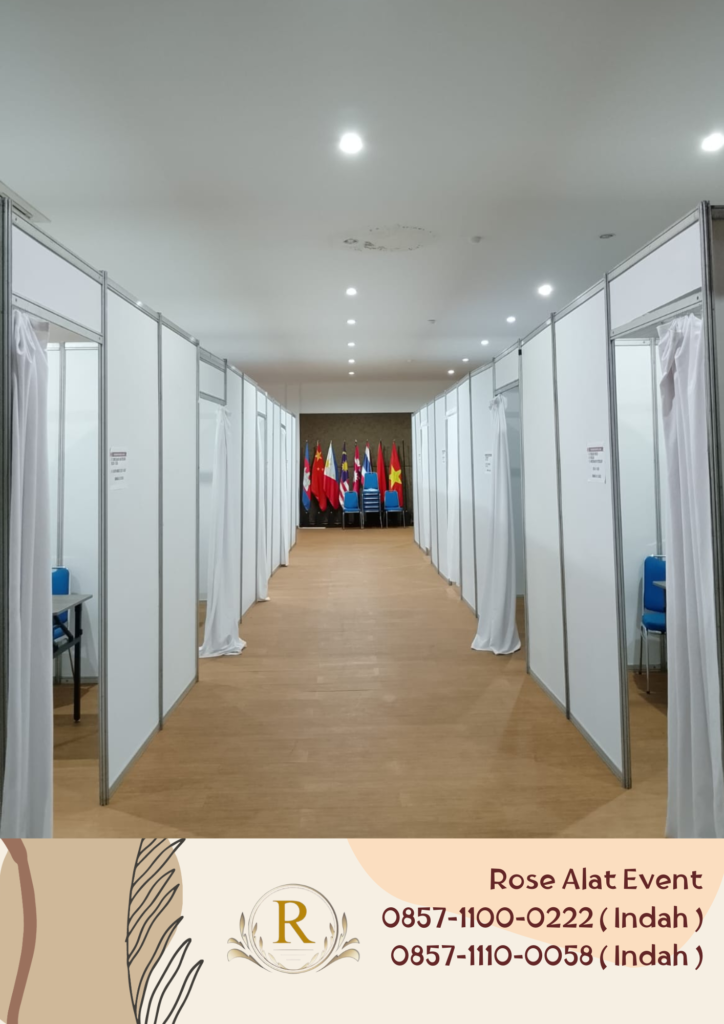 Jasa Sewa Ruang Partisi Putih Tirai Kian Jakarta