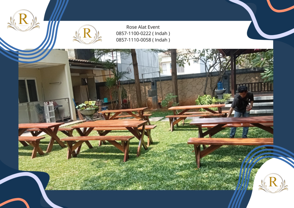 Rental Meja Taman Aneka Ragam Type Area Bekasi