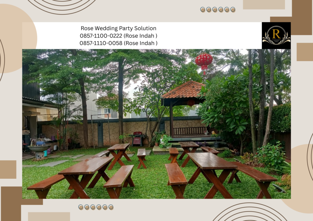 Pusat Sewa Meja Kursi Taman Kayu Outdoor Terdekat Jakarta Selatan