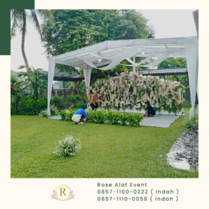 Rental Tenda Hanggar Transparan Dekorasi Kain Juntai Jakarta