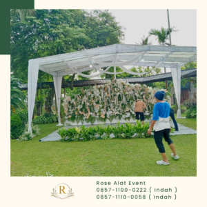 Rental Tenda Hanggar Transparan Dekorasi Kain Juntai Jakarta