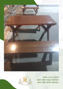Rental Bangku Meja Taman Kayu Area Jakarta
