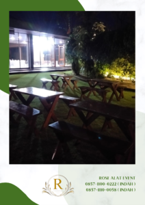 Rental Bangku Meja Taman Kayu Area Jakarta
