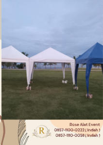 Rental Bazar Tent Biru putih Kuning Jakarta