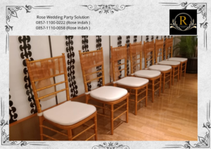 Rental Kursi Tiffany VIP Type Kayu Dan Acrylic Bintaro Jakarta Selatan