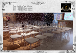 Rental Kursi Tiffany VIP Type Kayu Dan Acrylic Bintaro Jakarta Selatan