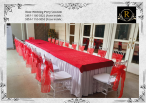 Rental Kursi Tiffany VIP Type Kayu Dan Acrylic Bintaro Jakarta Selatan