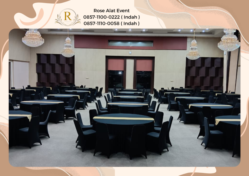 Rental Meja Bundar Type Jumbo Ukuran Diameter 220 cm di Jakarta
