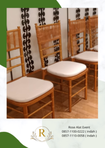 Sewa Kursi Tiffany VIP Kayu Warna Putih,Hitam,Gold di Jaksel