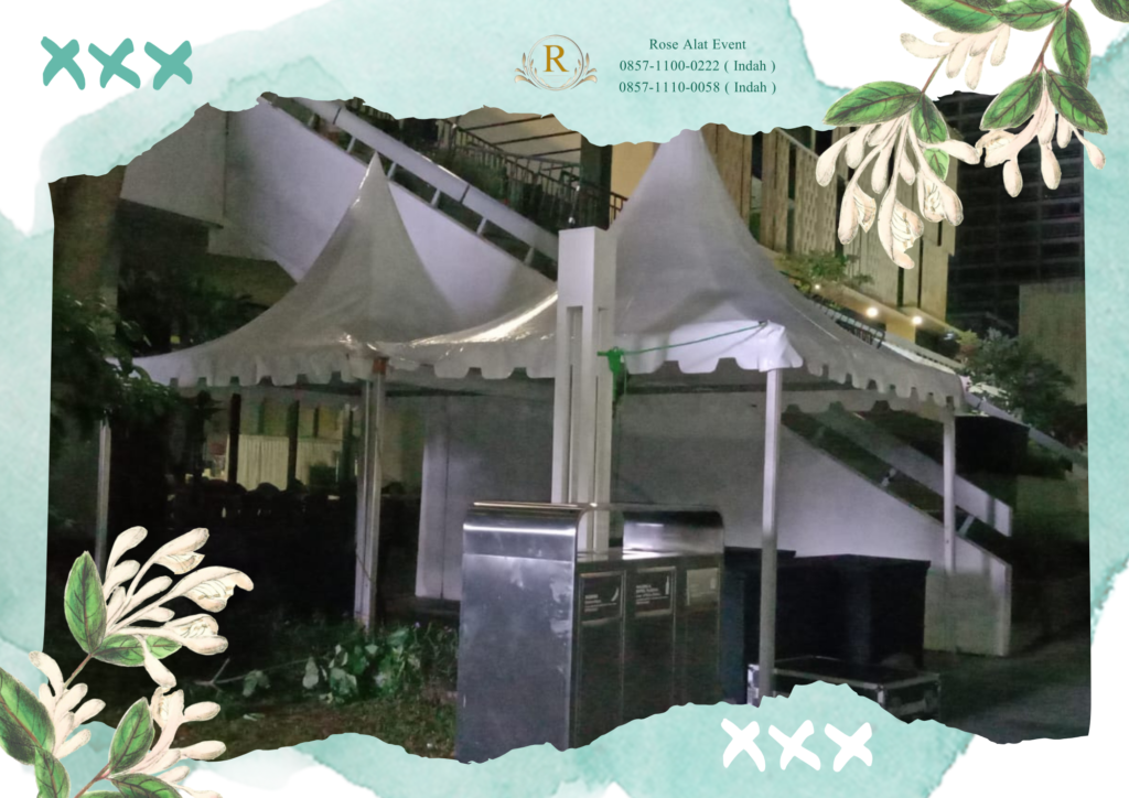 Vendor Sewa Tenda Sarnafil 3x3m Putih Bersih Area Jakarta Selatan