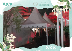 Vendor Sewa Tenda Sarnafil 3x3m Putih Bersih Area Jakarta Selatan
