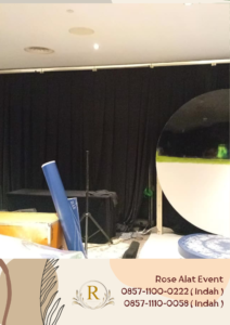 Pusat Rental Tirai Bludru Hitam Aneka Ukuran Tinggi Jakarta