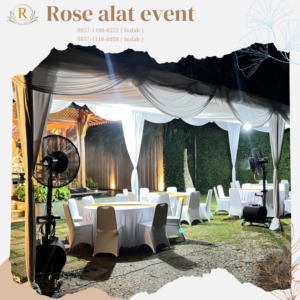 Sewa Meja Kursi Tenda Misty cool Karpet Area Jakarta selatan