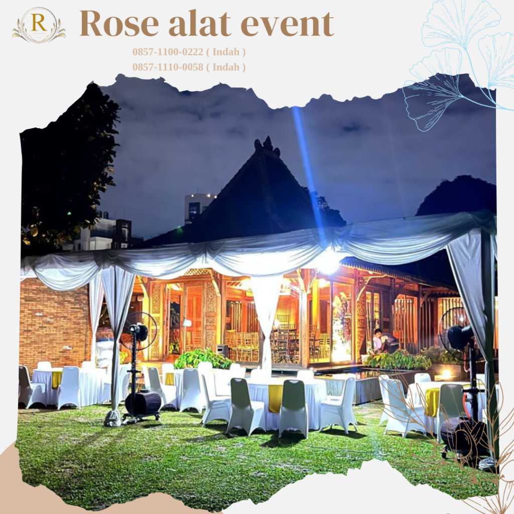 Sewa Meja Kursi Tenda Misty cool Karpet Area Jakarta selatan