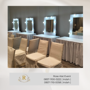 Rental Meja Kaca Rias Putih Area Cikampek