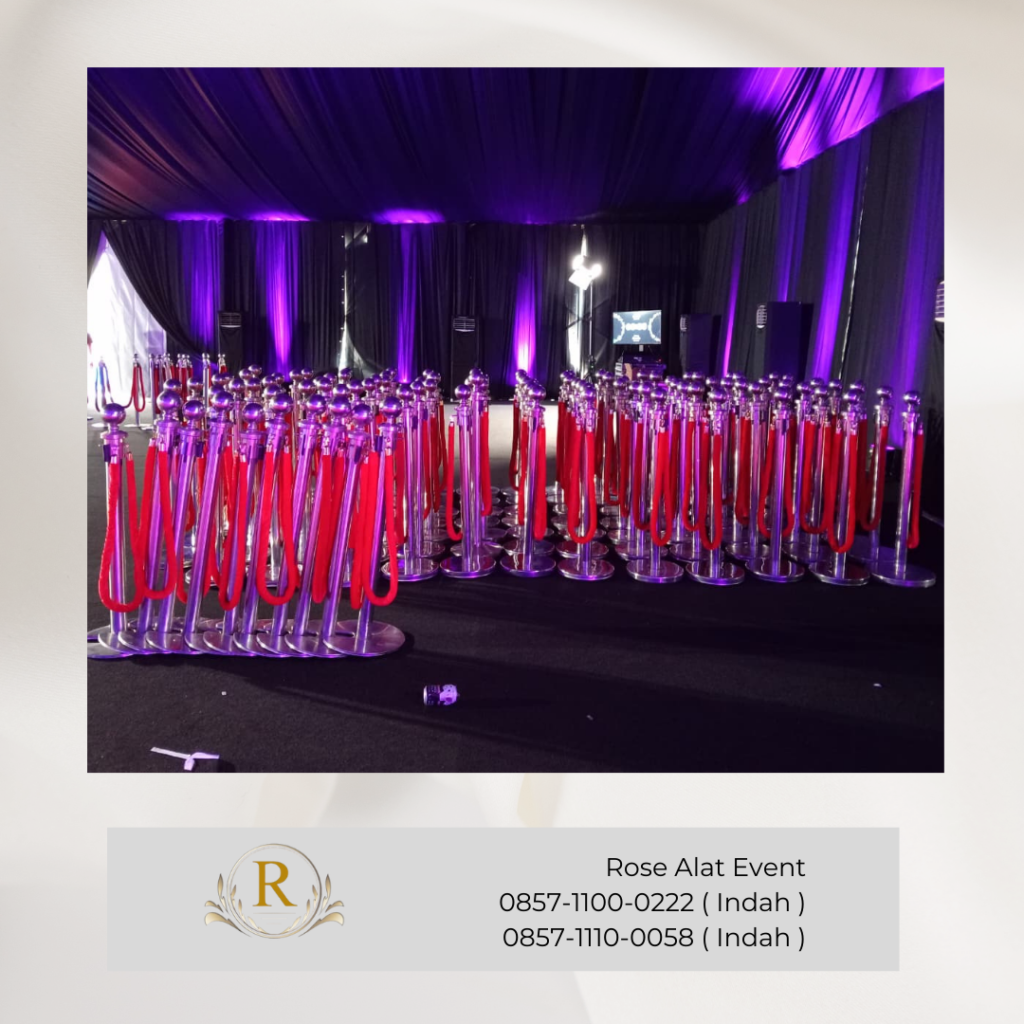 Sewa Tiang Antrian Tali Bludru Area Jakarta Selatan