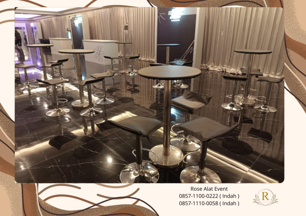 Rental Barstool Putih Dan Hitam Area BSD