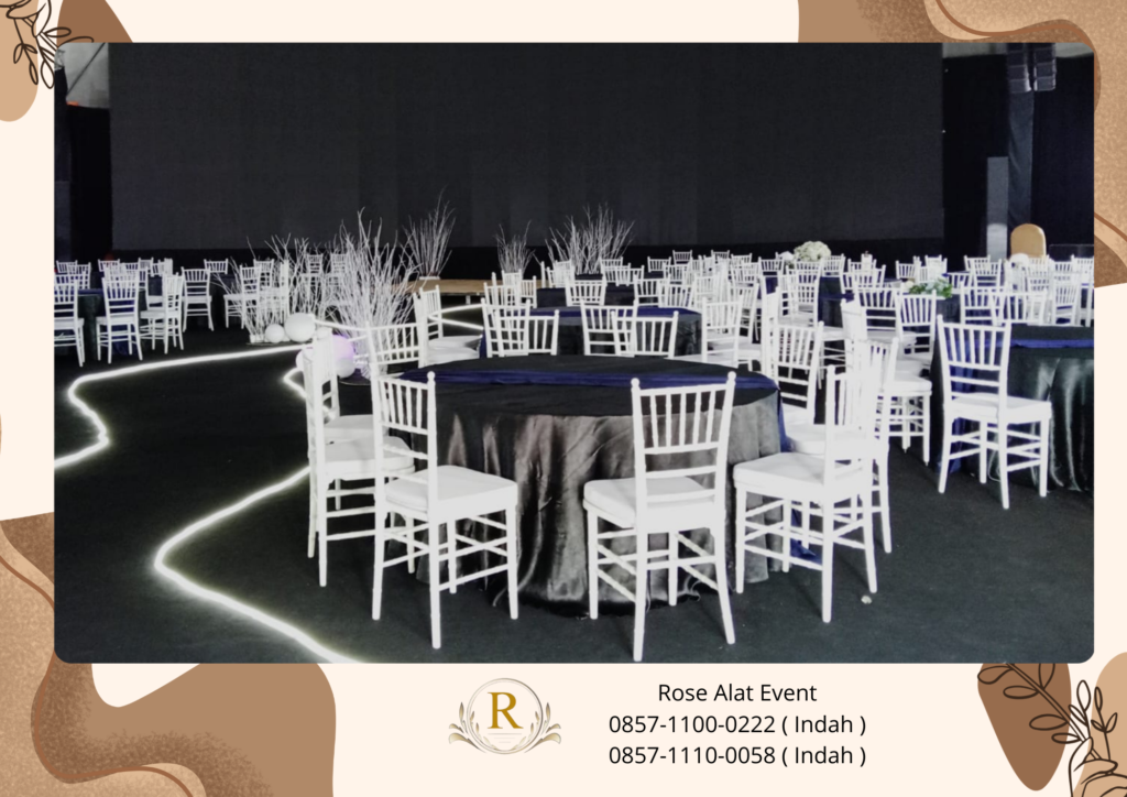 Sewa Kursi Cross Back Dan Tiffany Area PIK 2