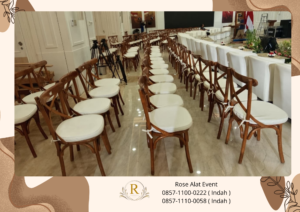 Sewa Kursi Cross Back Dan Tiffany Area PIK 2