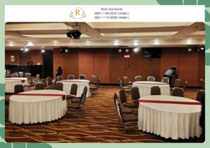 Sewa Round Table Besar Full Cover Area Bekasi