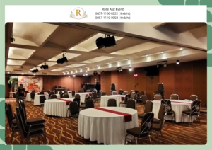 Sewa Round Table Besar Full Cover Area Bekasi