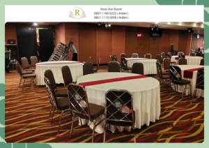 Sewa Round Table Besar Full Cover Area Bekasi