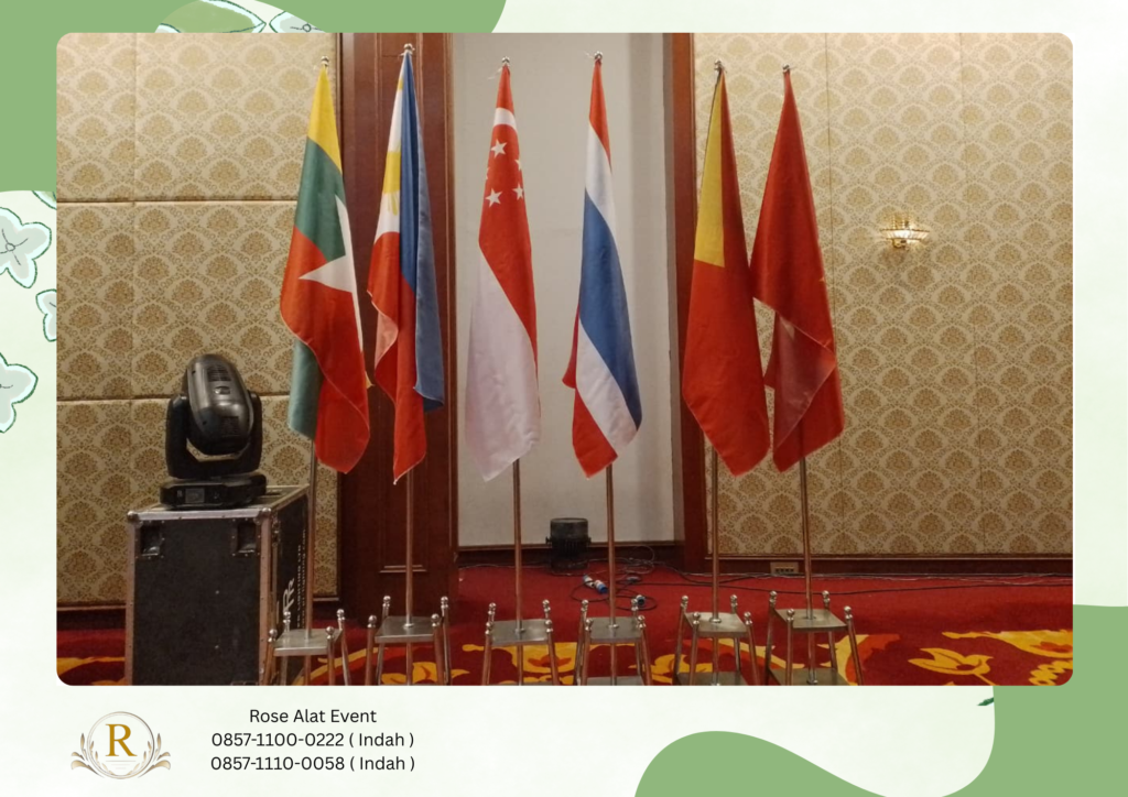 Sewa Jasa Tiang Bendera Stainlest Dan Bendera Asean Area Cianjur