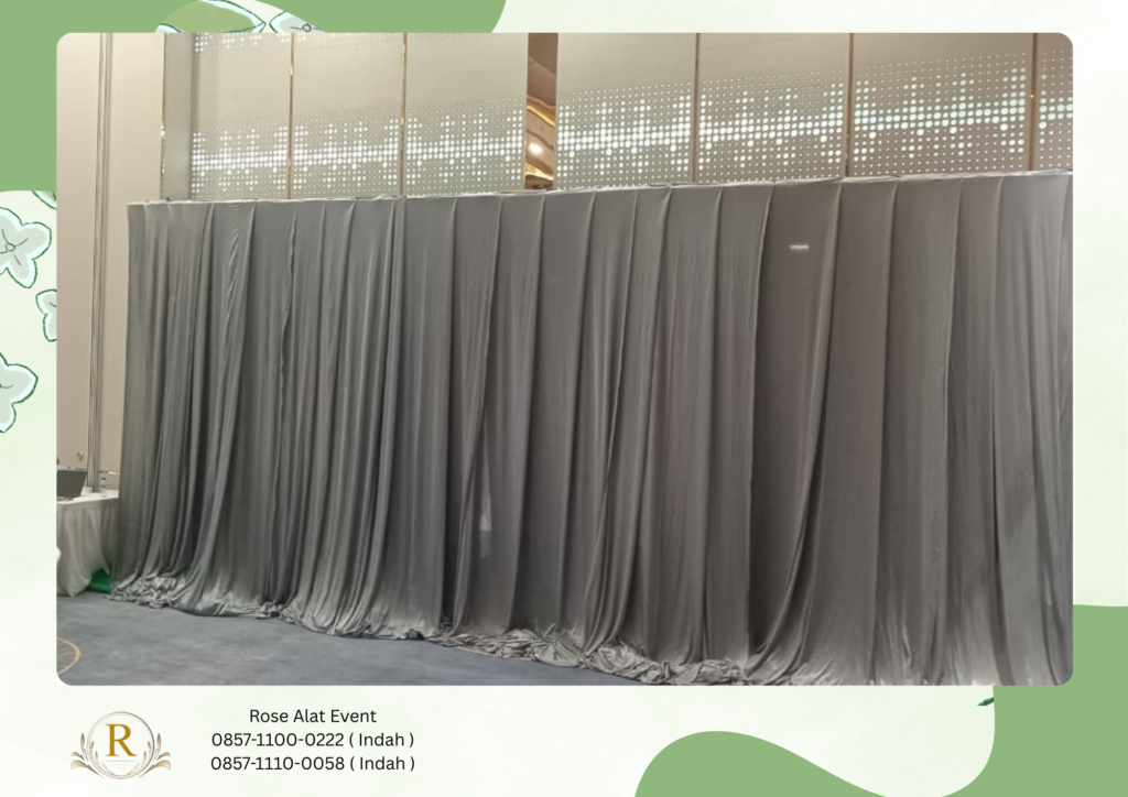 Pusat Sewa Tirai abu Berkualitas Area Sekitar Jabodetabek