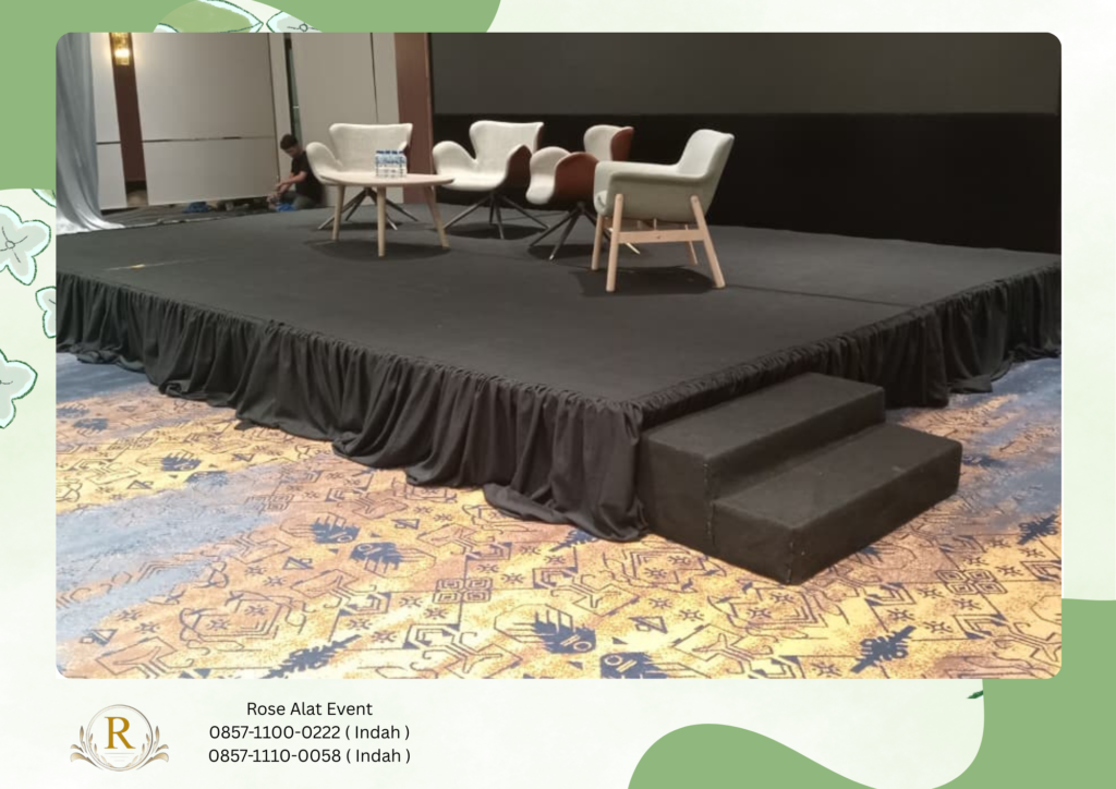Gudang Sewa Panggung Karpet Hitam Event Area Jakarta Timur