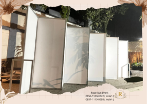 Rental Partisi Hitam Dan Putih Sekat Ruang Area BSD