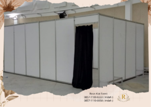 Rental Partisi Hitam Dan Putih Sekat Ruang Area BSD