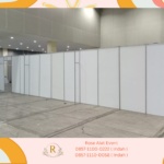 Rental Partisi Ruang Warna Hitam Dan Putih Area Bekasi