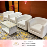 Rental Sofa Minimalis Type Oval Dan Meja VIP Kaca Area Bekasi