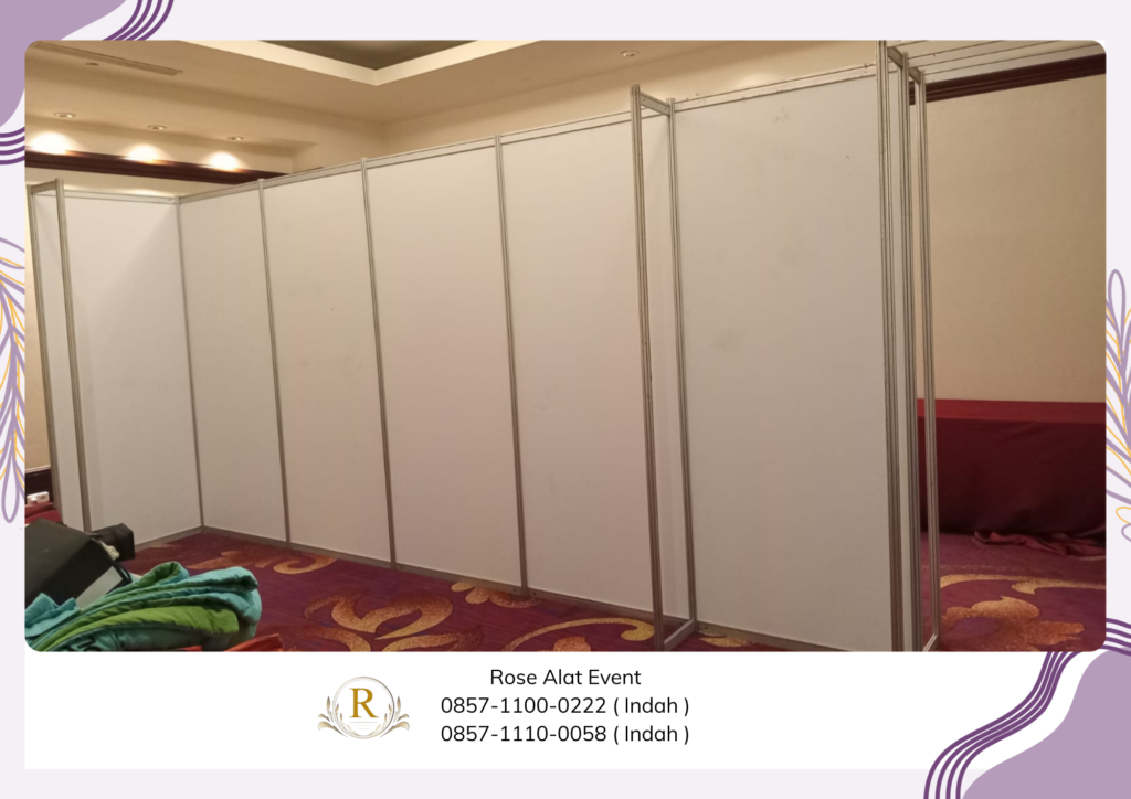 Rental Partisi Sekat Ruang Hitam Dan Putih Area PIK2