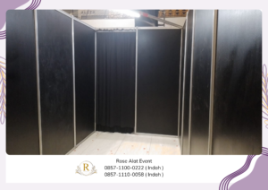 Rental Partisi Sekat Ruang Hitam Dan Putih Area PIK2