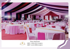 Rental Round Table Full Cover Topping Runner Area PIK2