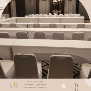 Rental Sewa Meja Ibm Dan Kursi Dilengkapi Cover Area Cikarang